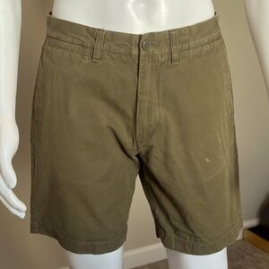 Olive Green 8” Inseam Twill Shorts - H&M (L.O.G.G) - 32”